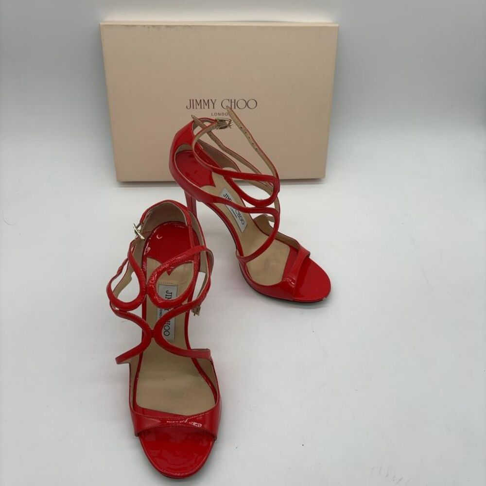 Jimmy Choo Leather Strappy Stiletto Sandals
